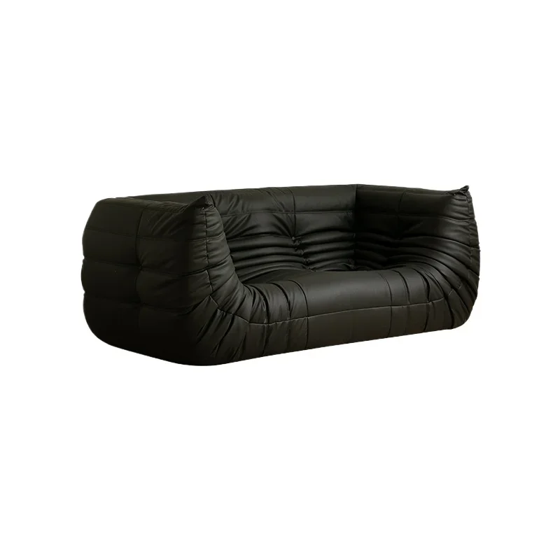 

Caterpillar sofa, small apartment living room, three-person armrest, lazy sofa