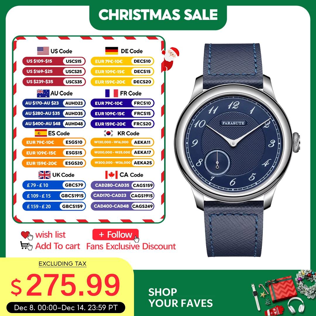 

FARASUTE Vintage Machinery Watch Men Fashion Sapphire Glass Power Reserve 80 Hours St17 Manual Mechanical Wristwatches Male