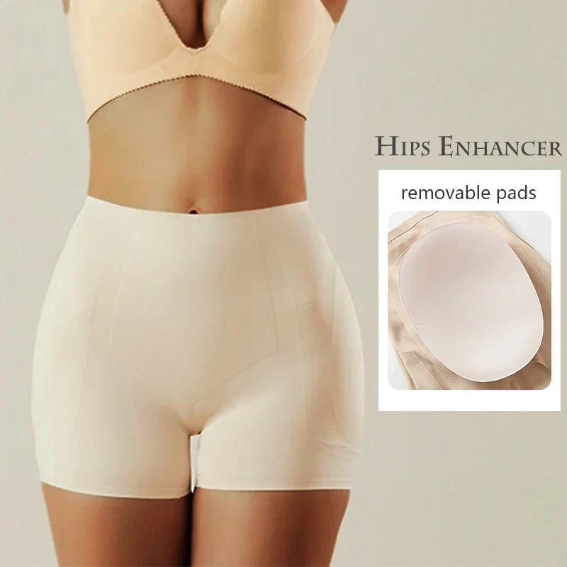 Women Hips Enhancer Padded Panties Natural Fake Butt Shorts Shaping Sexy Hourglass Figure Seamless Hips Padding