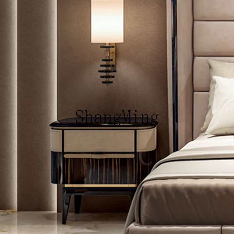 

CL bedside table simple modern model room villa master bedroom bedside cabinet