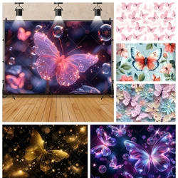 Beautiful Dreamy Butterfly Lady Babys Girls Gifts Birthday Party Banner Backdrop Custom Kids Room Photo Poster Decor Background