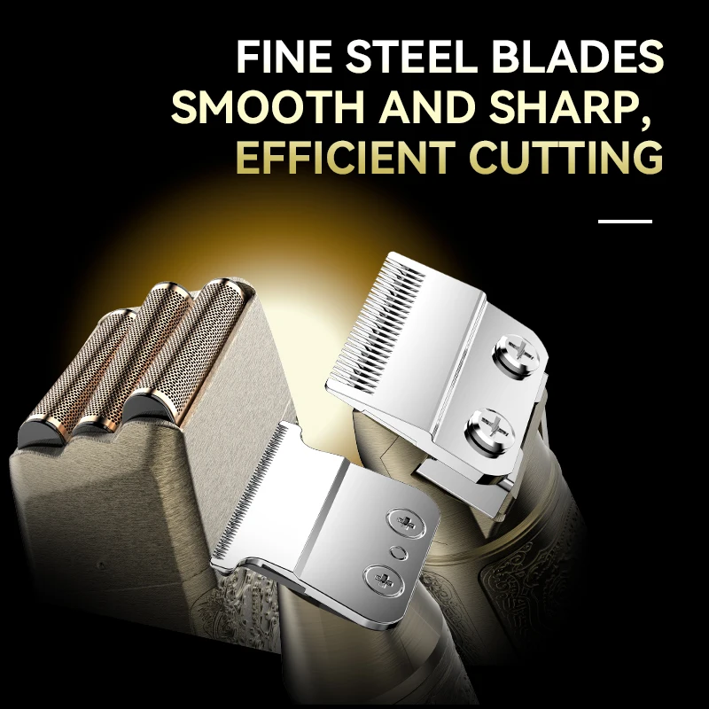 KEMEI Hair Clipper Set professionale Barber Metal Hair Clippers rasoio elettrico tagliacapelli uomo barba Grooming Set KM-2235