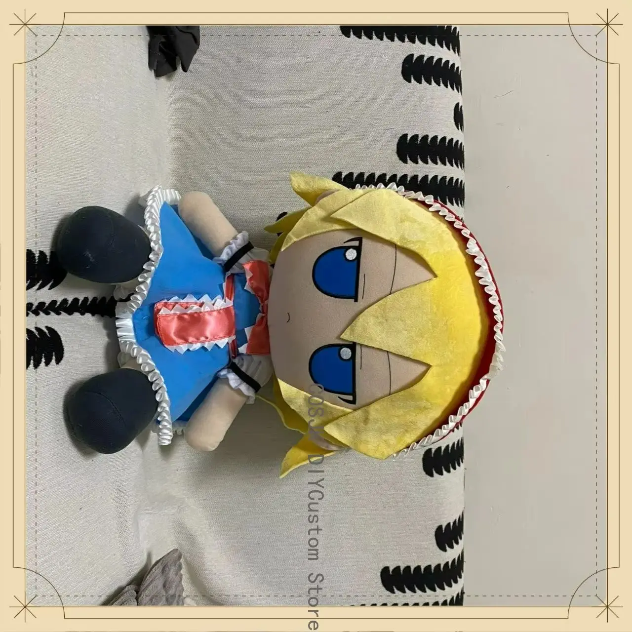 Cute Touhou Project Alice Margatroid Anime Fumo Sitting Cotton Doll 50CM Figure Plush Stuffed Kawaii Pillow Halloween Gifts