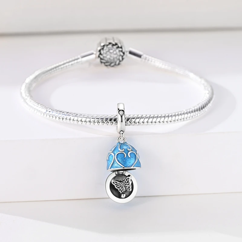 Beads 925 Sterling Silver Charms Original Rocket Space Pendant Beads Fit Bracelet Jewelry Diy Women Fine Gift Accessory