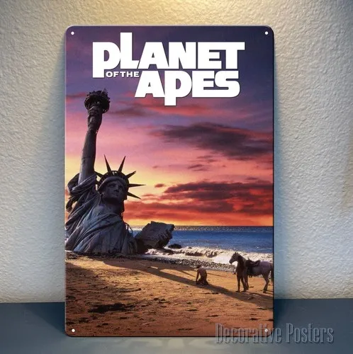 Planet Of The Apes Retro Movie Metal Poster Tin Sign - 20x30cm Plate