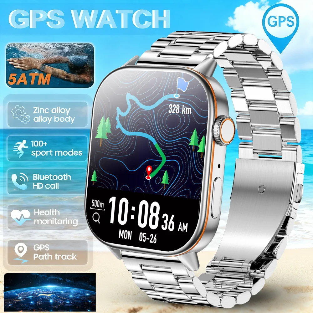 

From DAORKOW 2025 NEW Fashion Built-in 6 Stars GPS Position Smartwatch Women 2.01'' AMOLED HD Screen 3ATM Waterproof Sport Watch