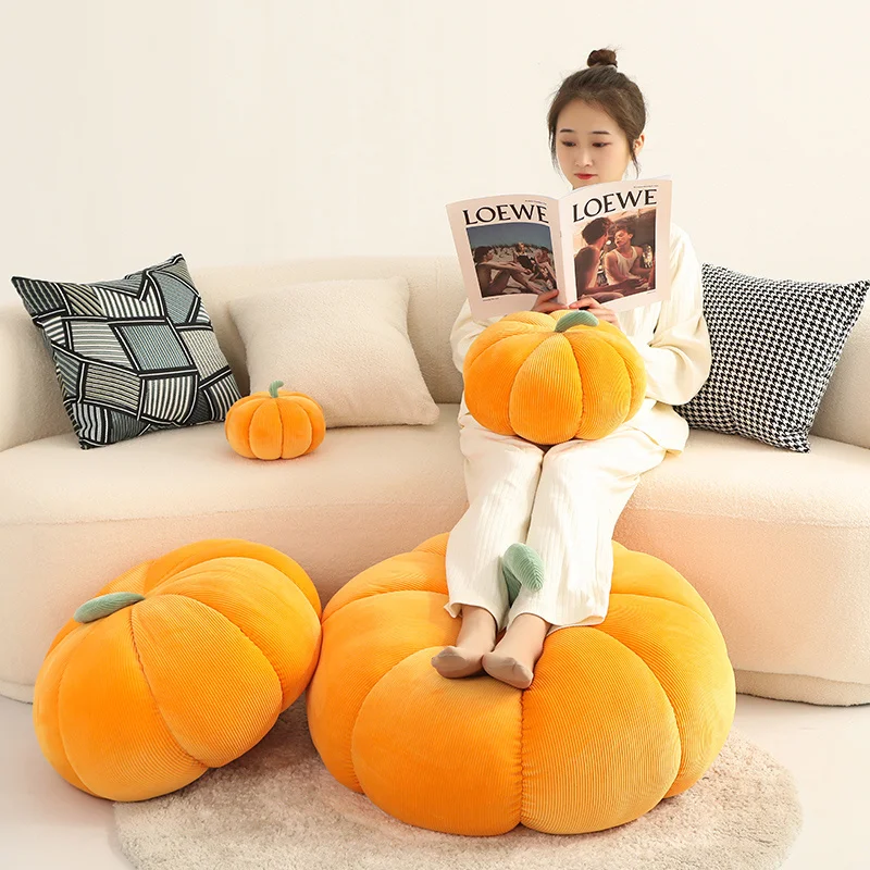 18-35cm Soft Pumpkin Plush Toys Lovely Stuffed Plant Bedroom Decoration Halloween Party Decor Dolls Soothing Pillow for Kids