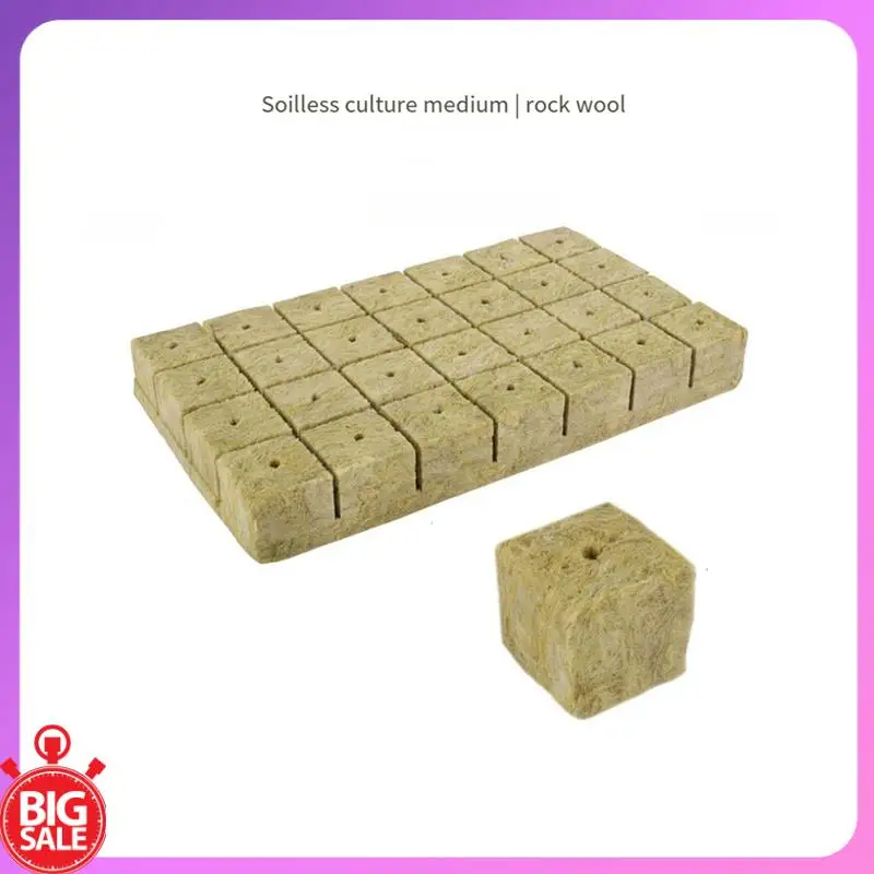 صفقة كبيرة زراعة المائية كتلة متوسطة كتلة النبات مصفوفة بدون تربة البذر الصخور الصوف التوصيل صينية زراعة كتلة الشتلات