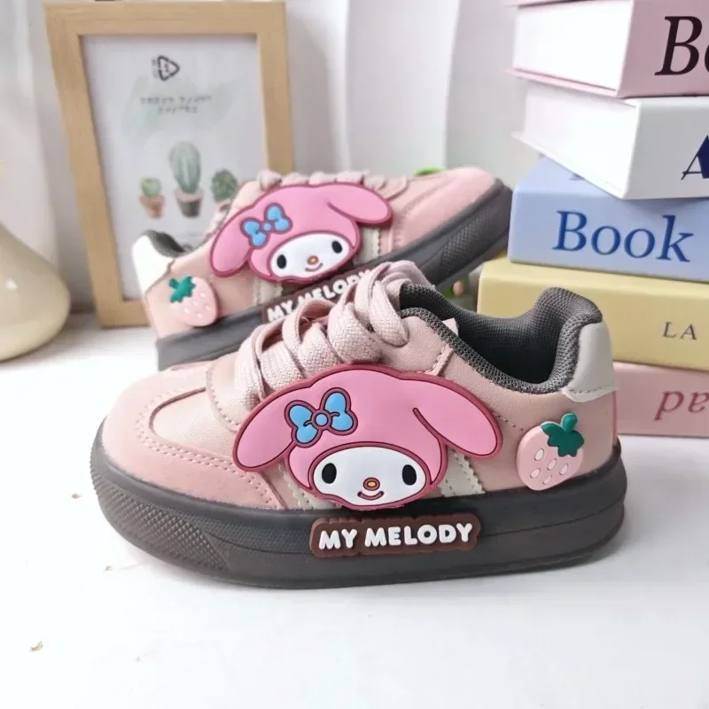 Primavera minha melodia anime miniso moda lazer sapatos esportivos bonito dos desenhos animados kawaii ins sapatos quentes tênis presentes para meninas