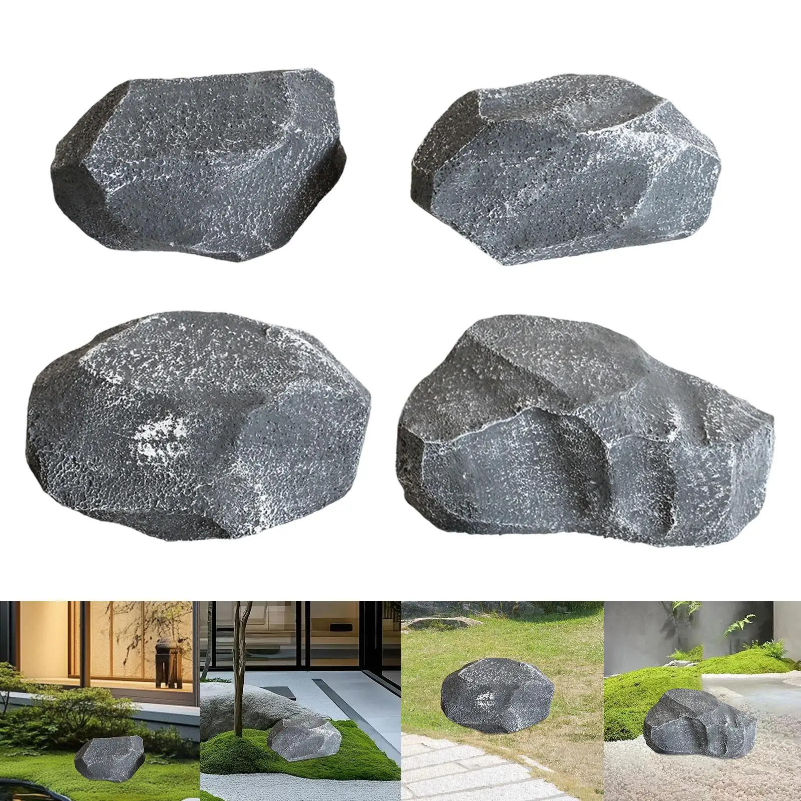 Artificial Rock Creative Multipurpose Crafts Landscaping Background Props Lightweight Realistic for Balcony Yard Porch Patio