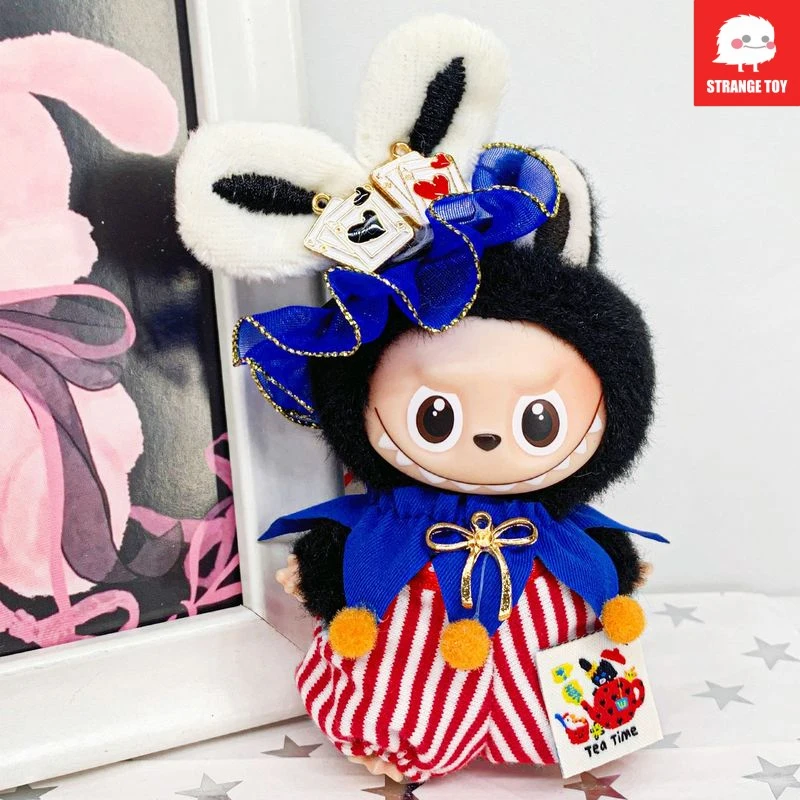 

Для 4,0 Mini Labubu Одежда 10 см 4-го поколения, секретный код, наряд для куклы Labubu, комплект цирковой серии, подарок на день рождения, аксессуары