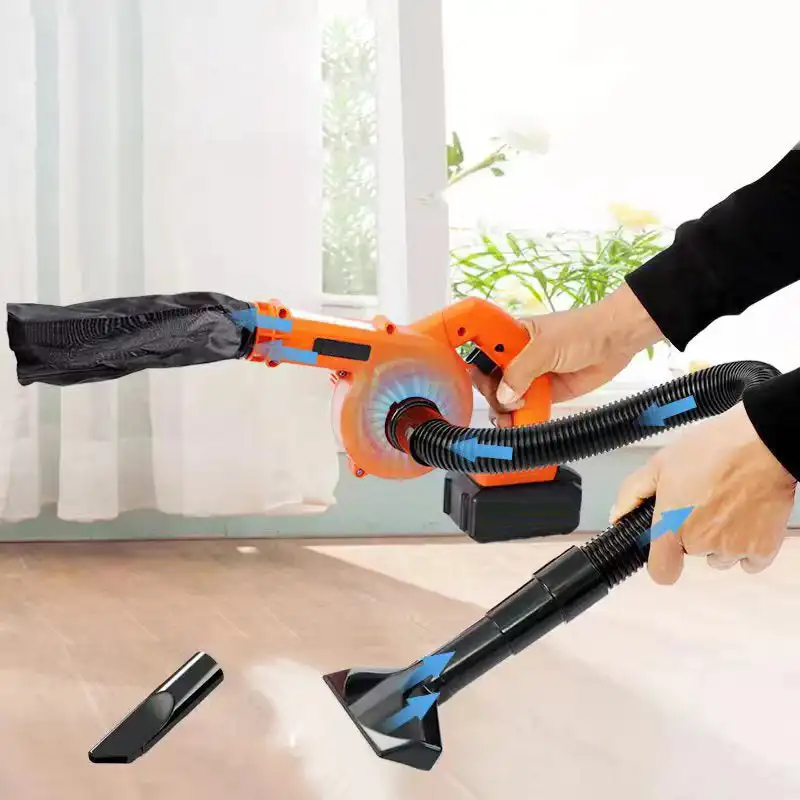 Imagem -02 - sem Fio Poderoso Recarregável Soprador de Poeira Aspirador de ar Limpo Jardim e Veículo Industrial Computador Doméstico 21v