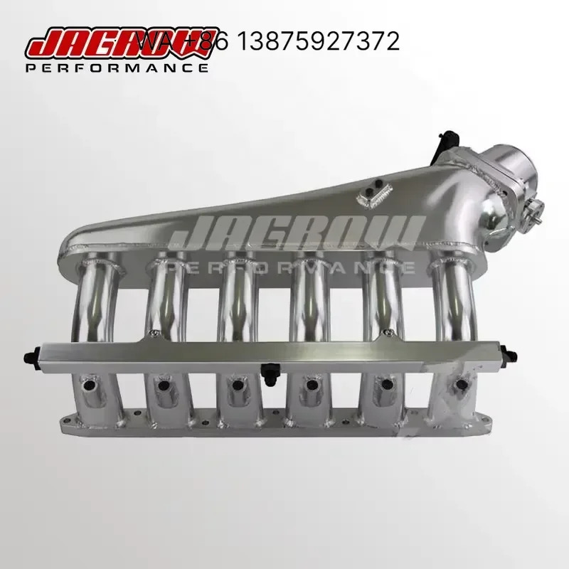 Custom Silver Intake Manifold Fuel Rail Kit Throttle Body for E36 E46 325i 328i 323i