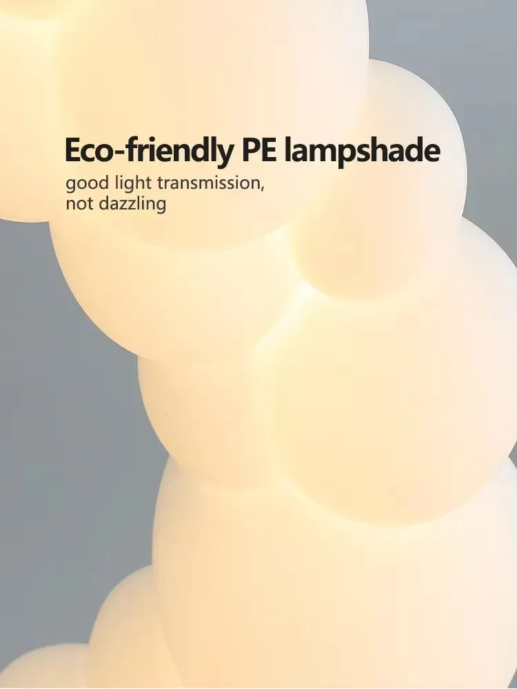 الشمال سحابة قلادة مصباح الحديثة كريم فقاعة مصباح لتهيئة الجو لمطعم غرفة نوم رئيسية الديكور 2026