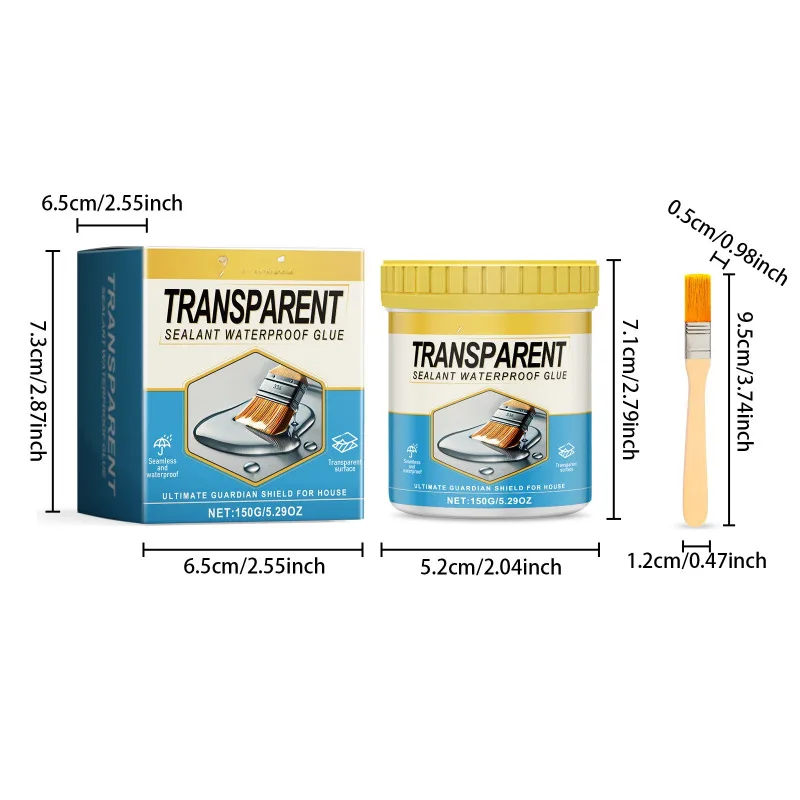 Transparent Sealing Waterproof Glue Kitchen Bathroom Leakage Home Crack Repair Multifunctional Invisible Leakproof Sealant image 6
