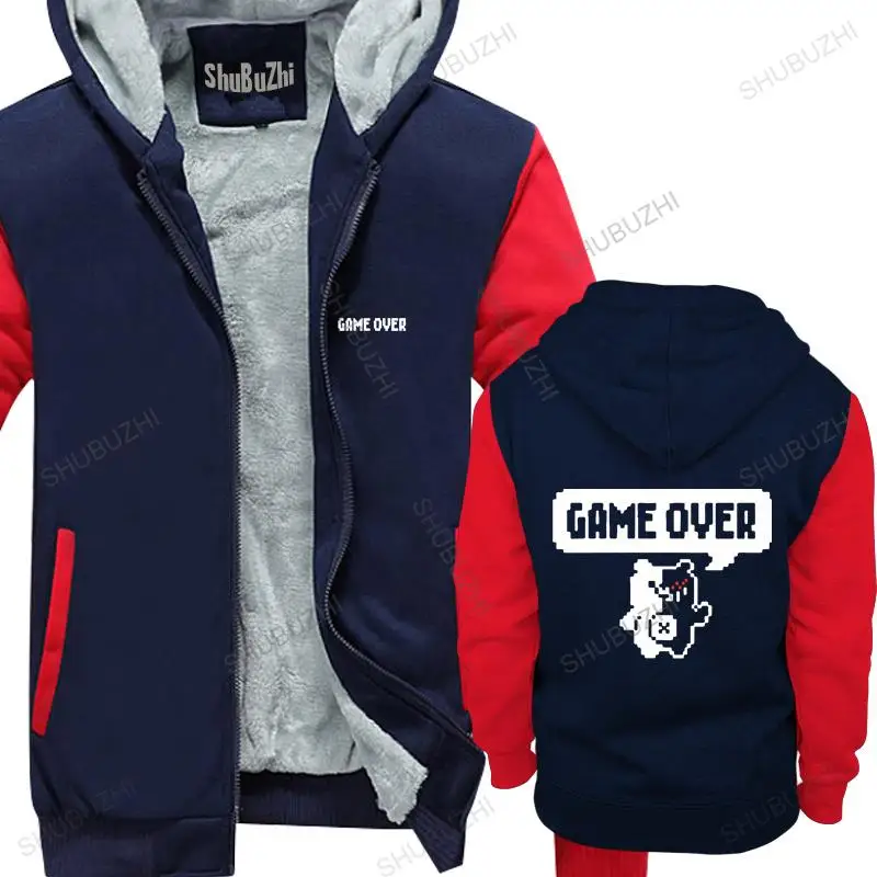 

Men thick hoodies pullover Dangan Ronpa jacket DanganRonpa Game Over warm hoody homme bigger size