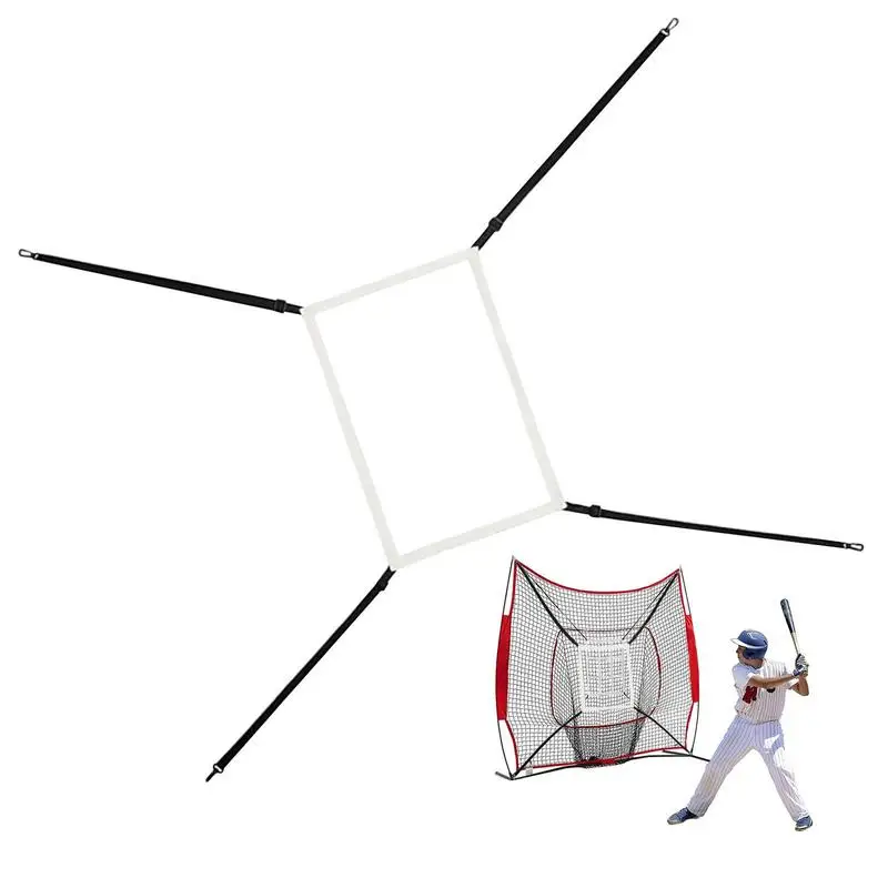 Baseball Strike Zone Target Adjustable Softball Practice Pitching Training Aid Improve Hitting Accuracy Indoors Outdoors