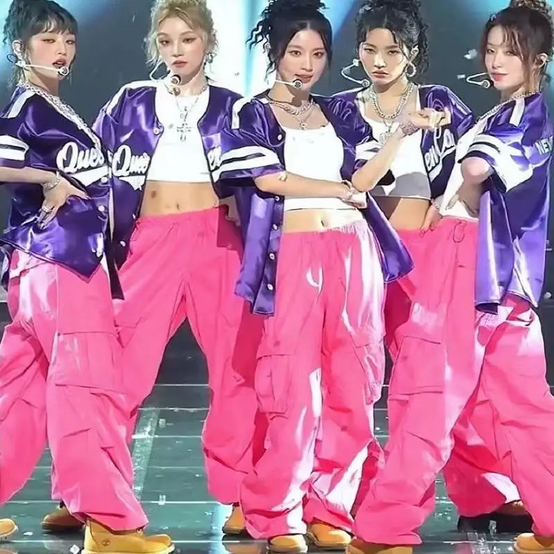 Südkorea nische Mädchen Band Musik Festival Jazz Tanz Hip-Hop Jazz mit Gidle Style Rave Wear Mode Kleidung Jazz Dance wear Outfit