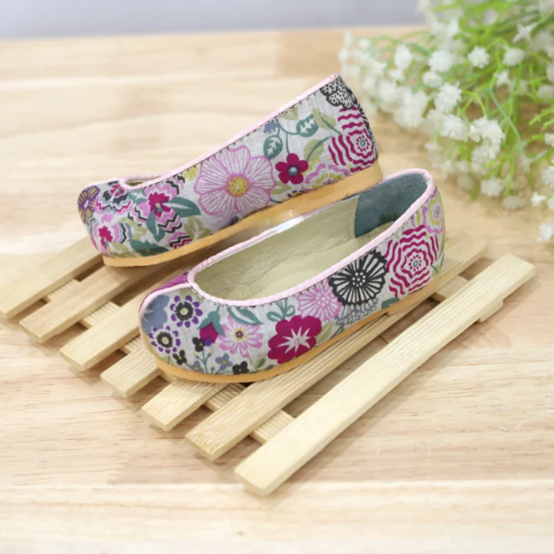 

Baby Girl Shoes Boys and Girls First Birthday Traditional Hanbok Hook Shoes Hanfu Flower Shoes