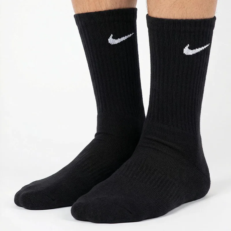 Nike EVERYDAY LTWT CREW 3-PACK جوارب قطنية ناعمة ومسامية وممتصة للرطوبة ومريحة وبسيطة عالية الجودة SX7676-010 #1