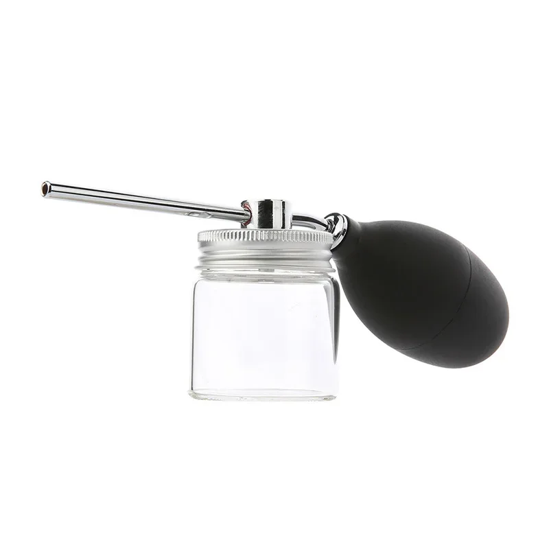 Refillable Barber Powder Spray Bottle Hair Building Fiber Applicator Talc Blower Puffer Tool for Hair Styling 5
