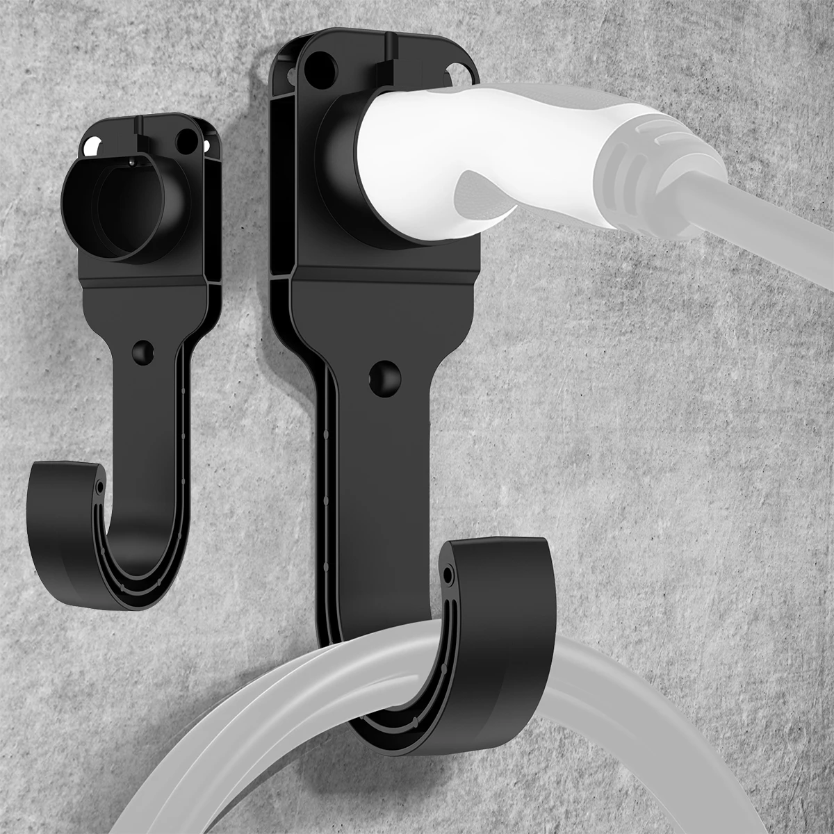 Electric Car Charger Cable Holder Base with Hook Type 2 Charging Cable Charging Plug Extra Protection Bracket Strong and Durable