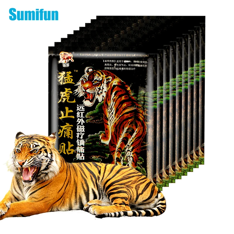 8/24/48pcs Sumifun Tiger Plaster Anti Inflammatory Pain Relief Patch Cervical Spondylosis Joint Sore Analgesic Medical Sticker