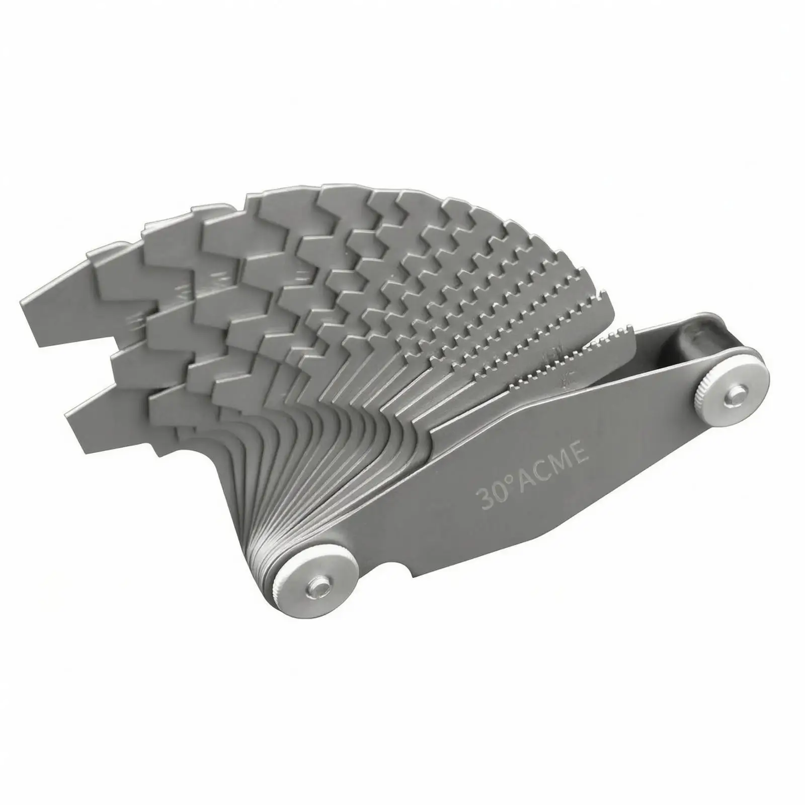 Compact Folding Thread Pitch Gauge Engraved Steel Pitch Identifier for Workshop Repair Tasks