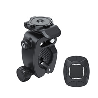 Universal Handlebar Phone Mount 360° Rotation - Motorcycle & Bicycle Phone Holder, Adjustable Clamp Fit 4-7\