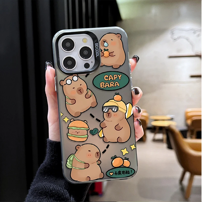 كابيبارا الكرتون الحال بالنسبة لسامسونج غالاكسي A16 A06 A55 A35 A25 A15 A05 A05S A54 A34 A24 A14 A73 A53 A33 A23 A13 A52 A32 A52S A22