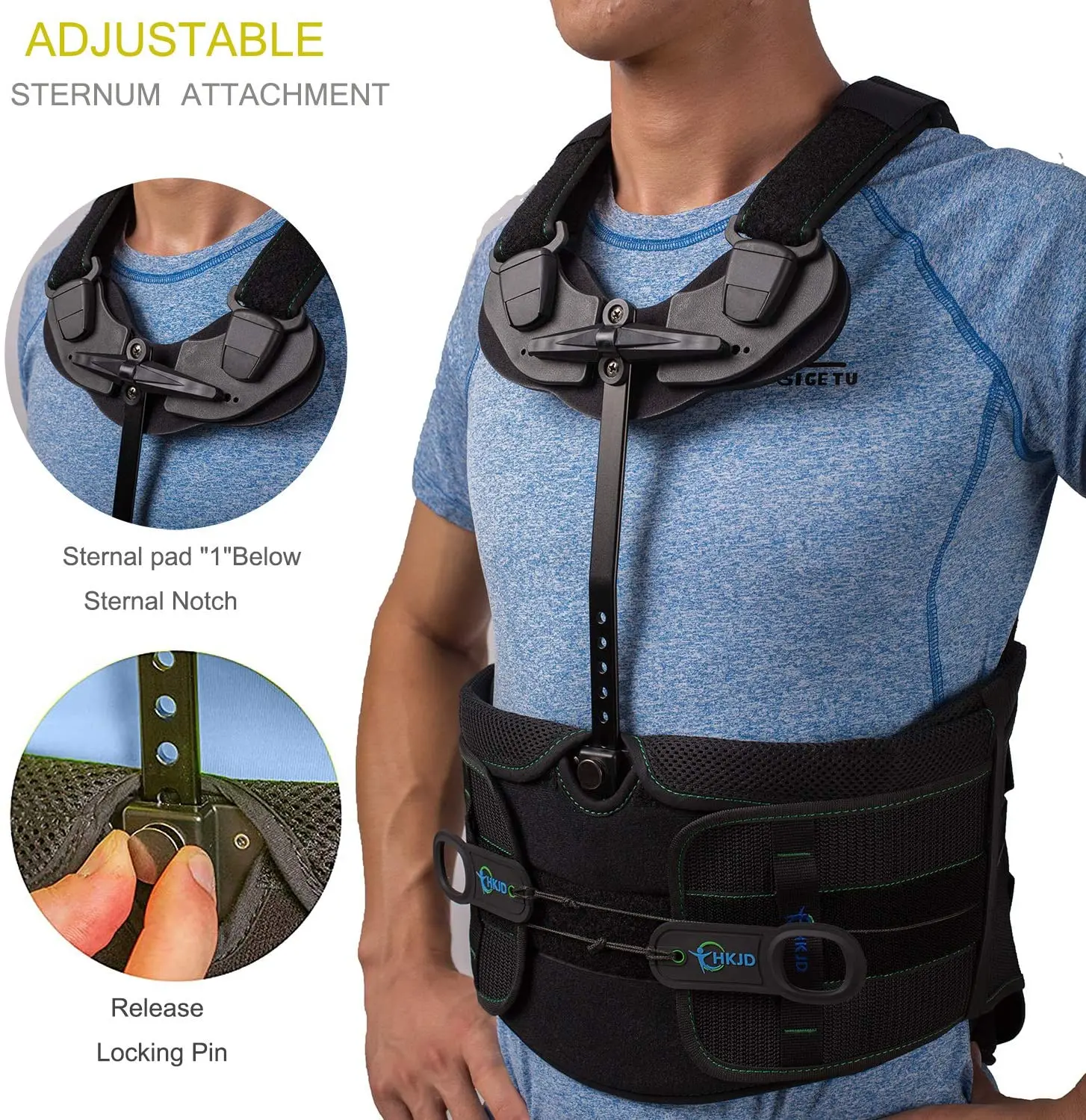 Adjustable Back Support Belt With Dual-Pulley System Medical Brace Spinal Brace image 6