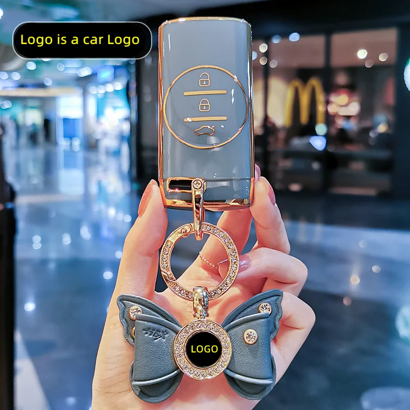 غطاء حماية لمفتاح السيارة عن بعد من مادة البولي يوريثان الجديدة ، غطاء حماية لشيري تيجو 4 5X 7 Pro 8 2 3X إكسيد Txl Tx Lx أريزو 5 برو Gx EQ7 2021 #2