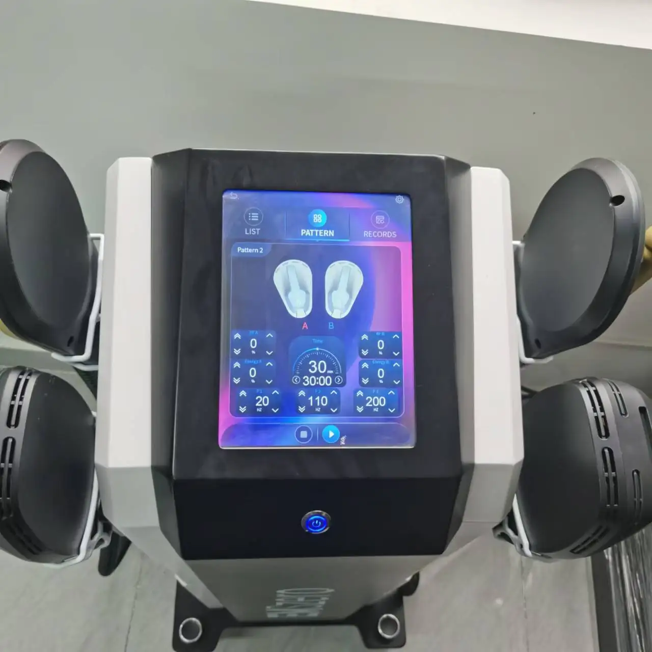 

Myoslim 6500W 15Tesla Neo Black Gold RF Machine Fat EMS Body Sculpt Slimming Technology Muscle Stimulation Sculpting Weight Loss