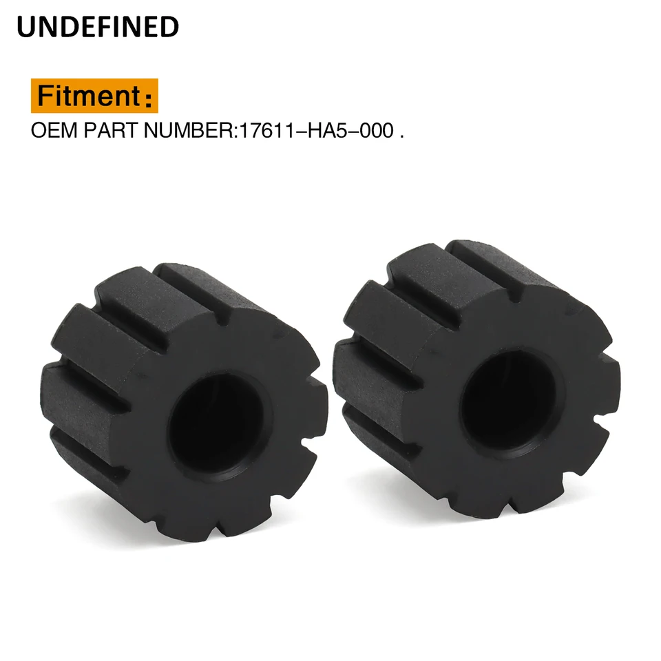 くぅく 2PCS Honda XR80 Fuel Tank Rubber Cushions Black