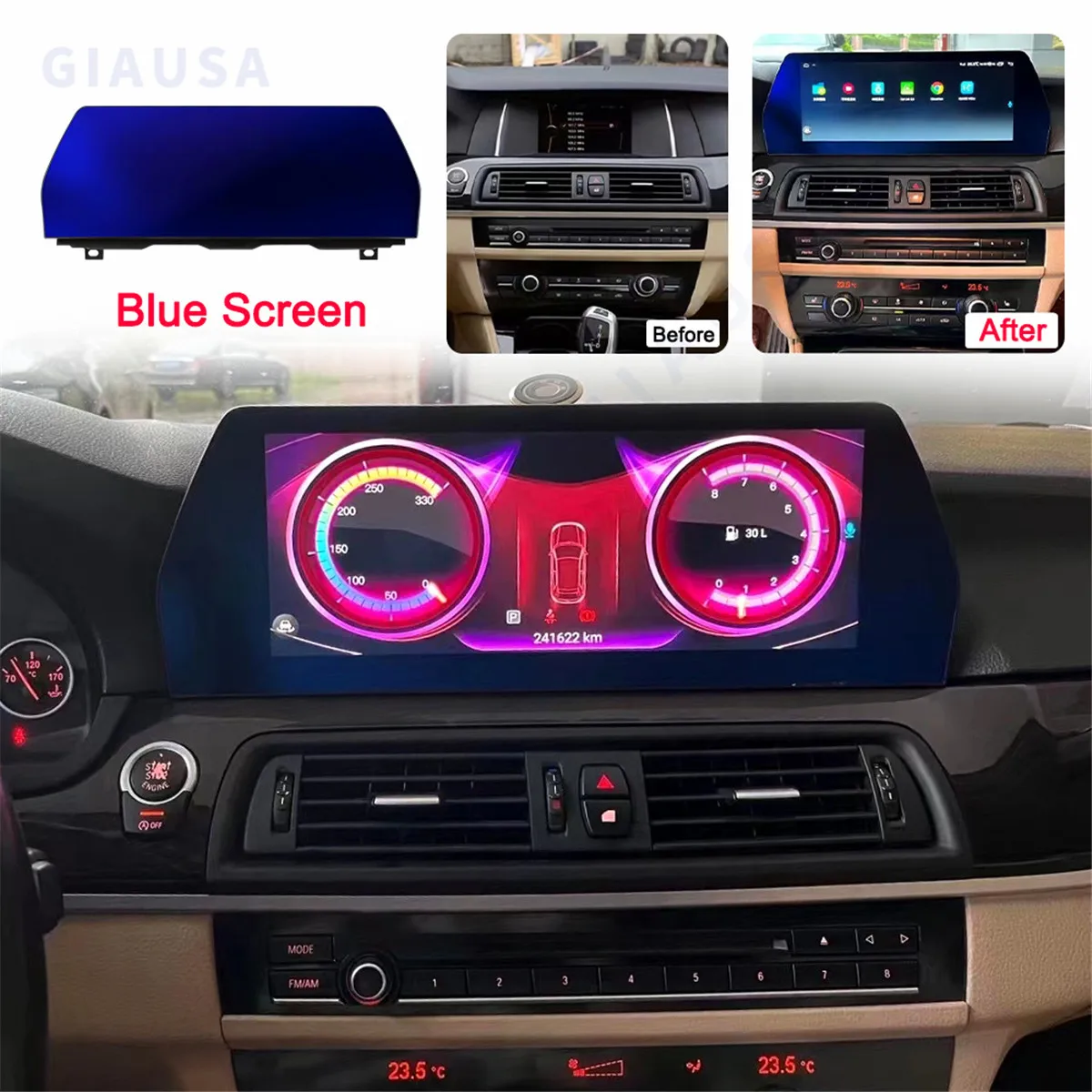 For BMW 5 Series F10 F11 2011-2016 Android Car Radio GPS Navigation Multimedia Player Stereo Receiver Autoradio Head Unit Screen