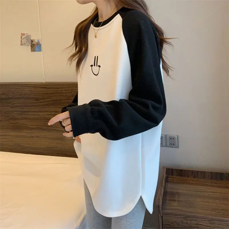ZOUXO Sweatshirt Women 2022 Spring Autumn New Fashion Large Size Sweatshirt Fleece Thickened Long Sleeve Pullovers Clothes