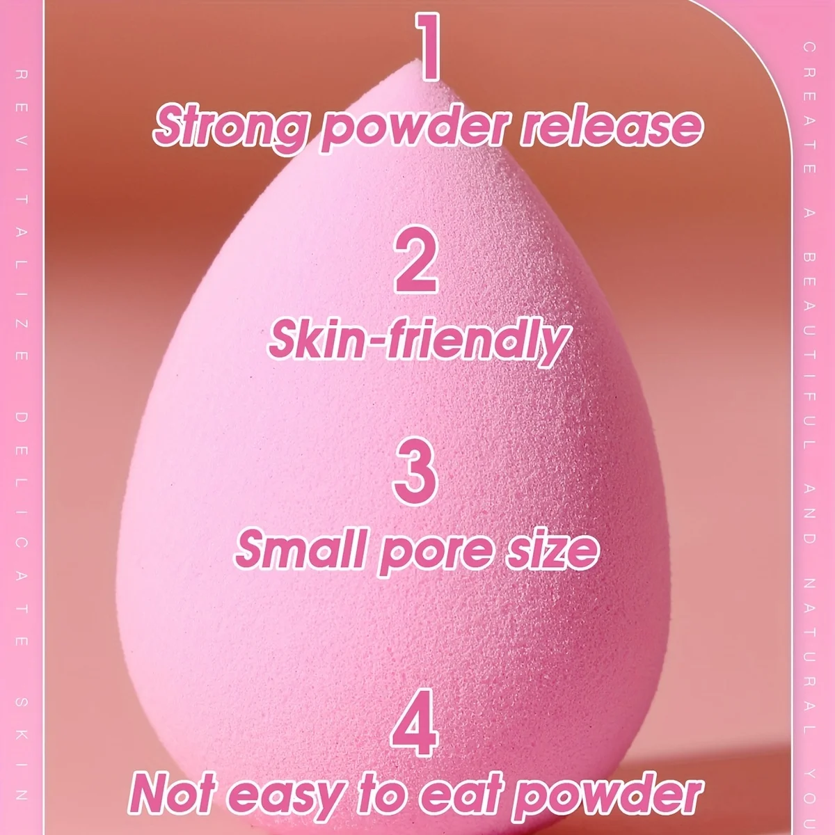 100 pcs per pack Cosmetic Water Drop Sponge Puff Soft, skin-friendly makeup wet puff Water can become a large