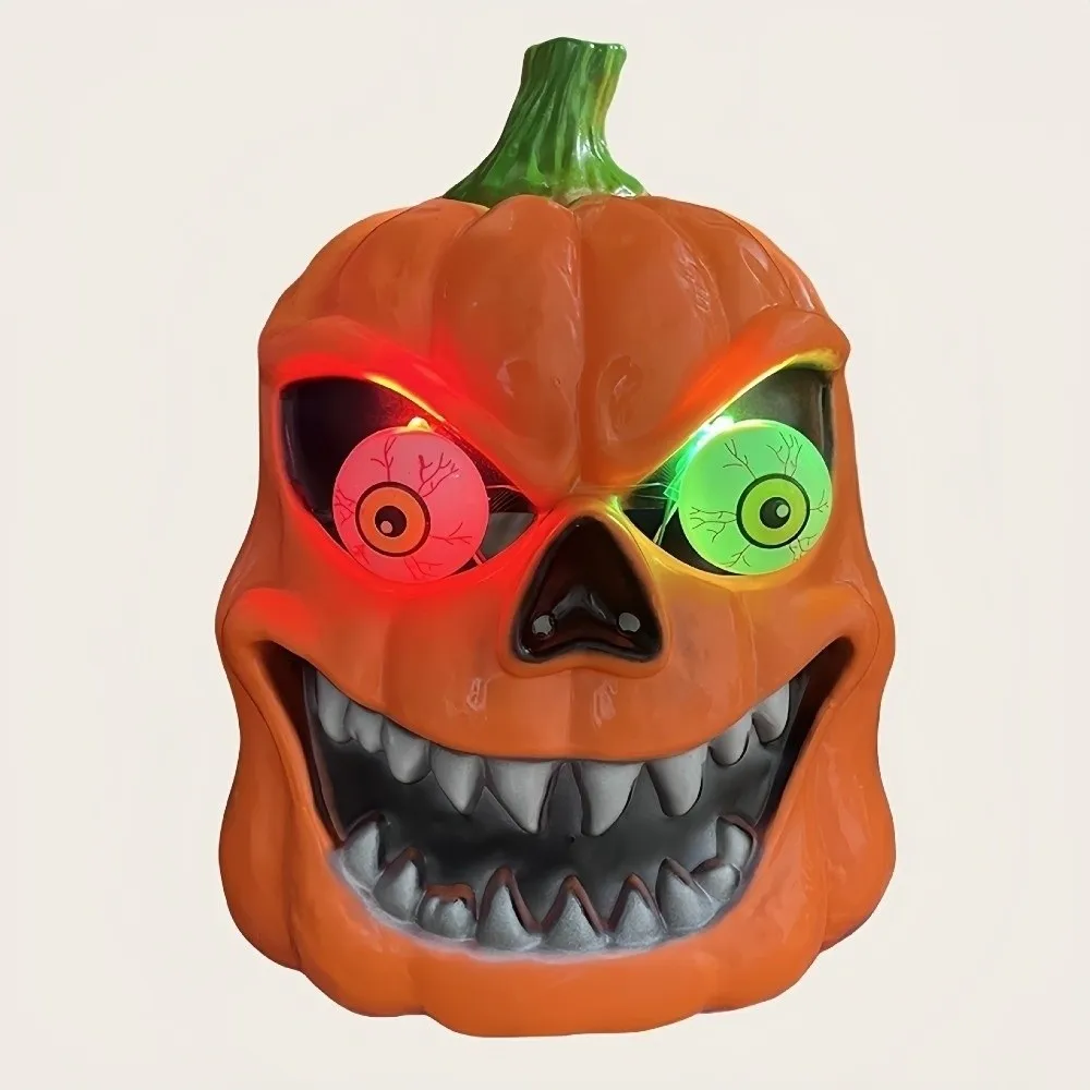Novelty Style Halloween Pumpkin Mask Breathable Design Full Head Cover Pumpkin Headwear Lightweight Material Trick or Treat Mask