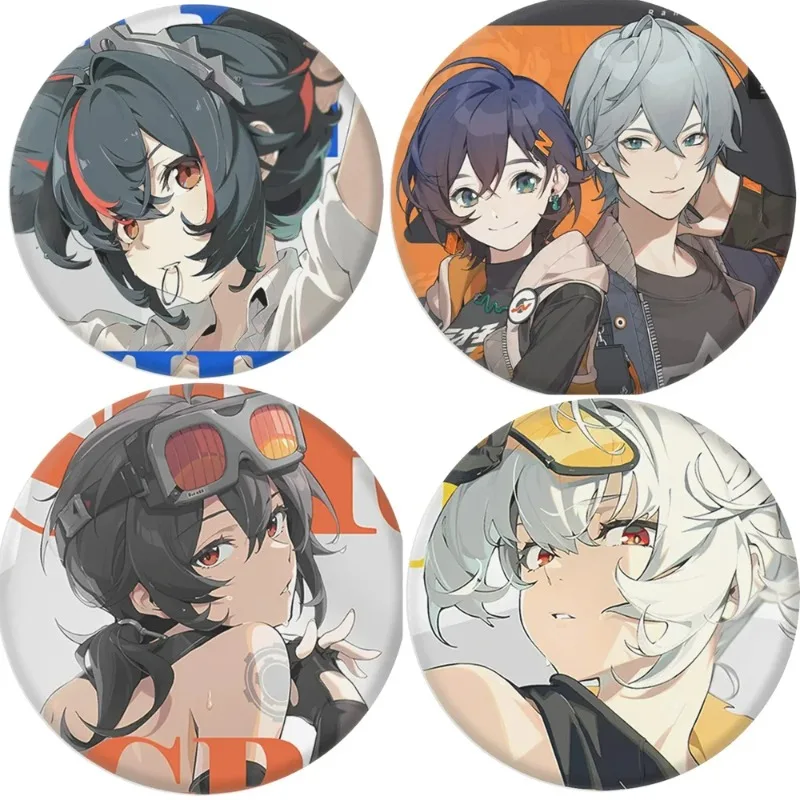Hot Game Zero Zone Cute Cartoon Character Badge Pin Anby Demara Corin Wickes Qingyi Cosplay Costume Badges Fans Bag Accessories