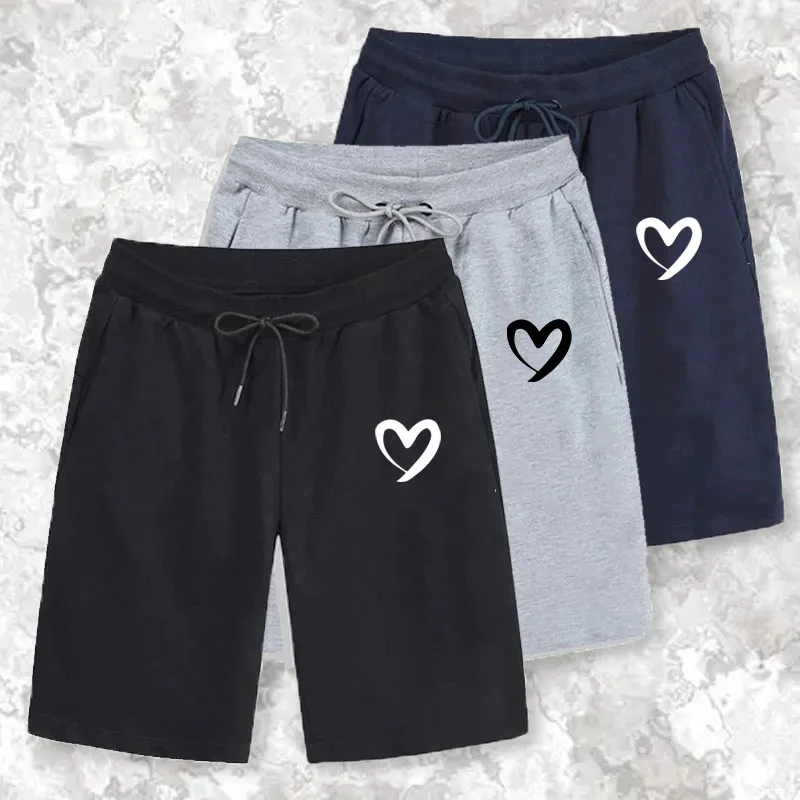 

Fashionable men's summer solid color shorts, elastic loose fitness shorts, breathable sports and casual 5-point pants