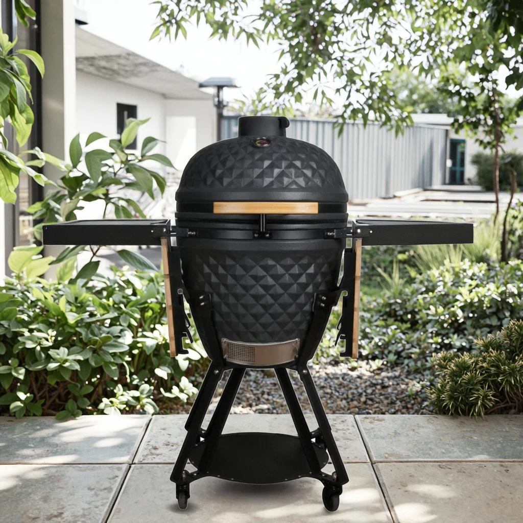 

21-Inch Korean Style Kamado Charcoal Grill New Ceramic BBQ Kamado 21 Pollici Charcoal Bbq Grill Barbecue Charcoal Smoker