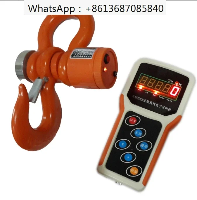 5000kg 5T Wireless Electronic Digital Crane Scale Heavy Duty Industrial Hanging Scale with Handheld Meter