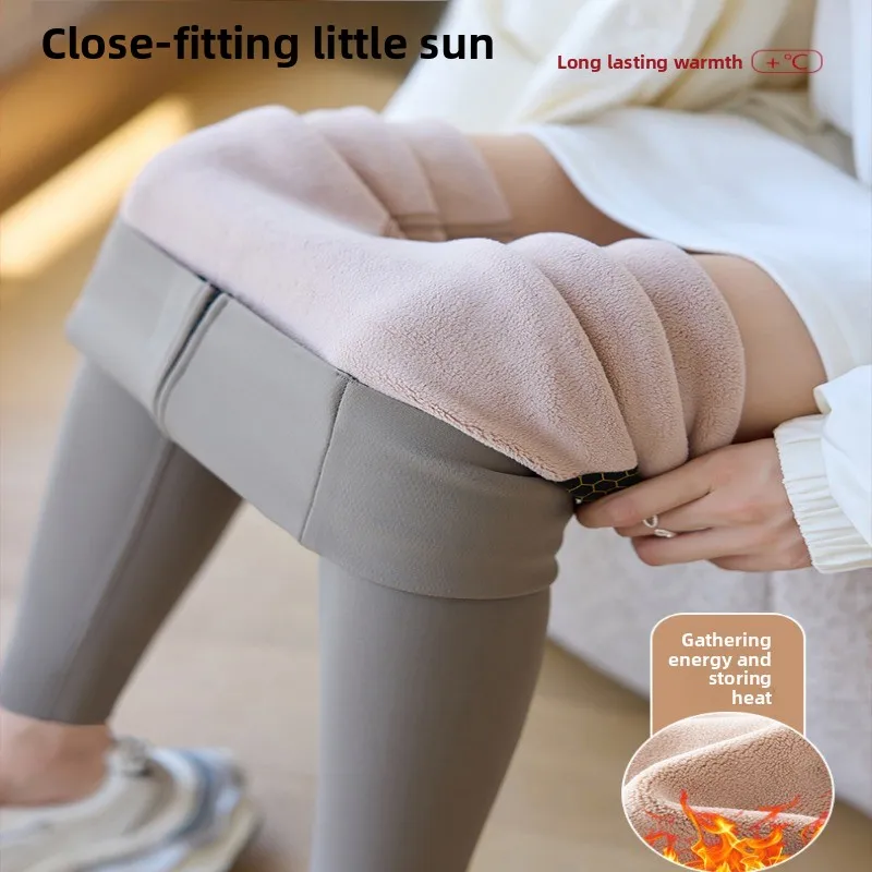 

Fce Lined Thi arkskin Брюки Женская верхняя одежда Зимняя эластичная высокая талия для похудения живота Подтяжка ягодиц Yoga Fitn