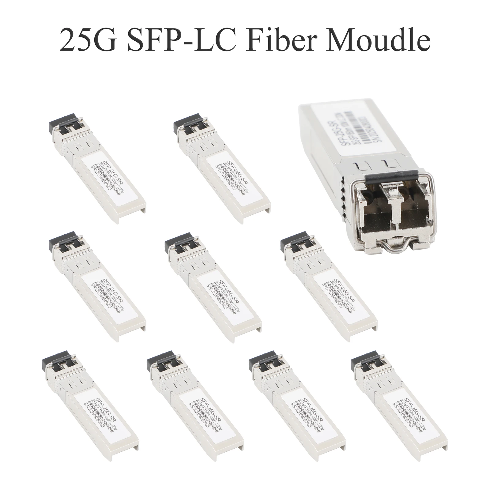 

10PCS 25G SFP Optical Module 850nm/1310nm LC Single Mode/Multimode Dual Fiber 100m/10km/40km for Cisco Mikrotik Ethernet Switch