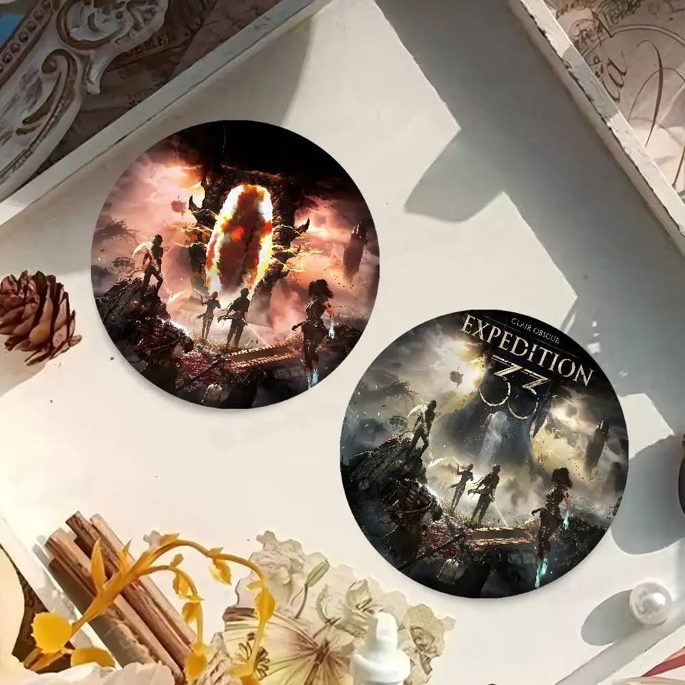 C-Clair O-Obscur E-Expedition 33 شارات الإبداعية صفيح لينة زر دبابيس الحيوان أيقونة بروش التلبيب على ظهره شارة الملحقات #6