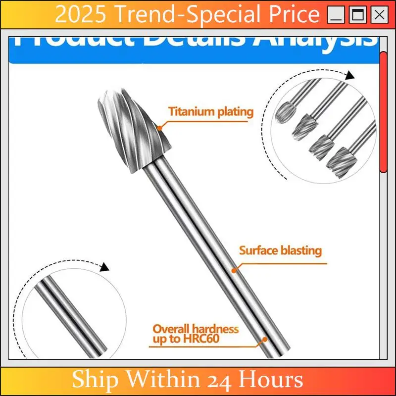 

The New Engraving Drill Bit Wood Engraving Router With1/8" (3Mm) Shank Rotary Tool Accessories Fordiy Woodworking