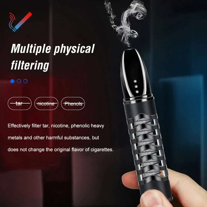 Rechargeable Environmentally Friendly Cigarette Case Does Not Drop Ash with USB Charging Lighter Cigarette Accessories