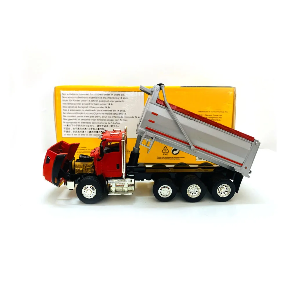 

1:50 Scale CT660 Dump Truck Red Boy toy birthday gift scene decoration engineering vehicle collection model 55502