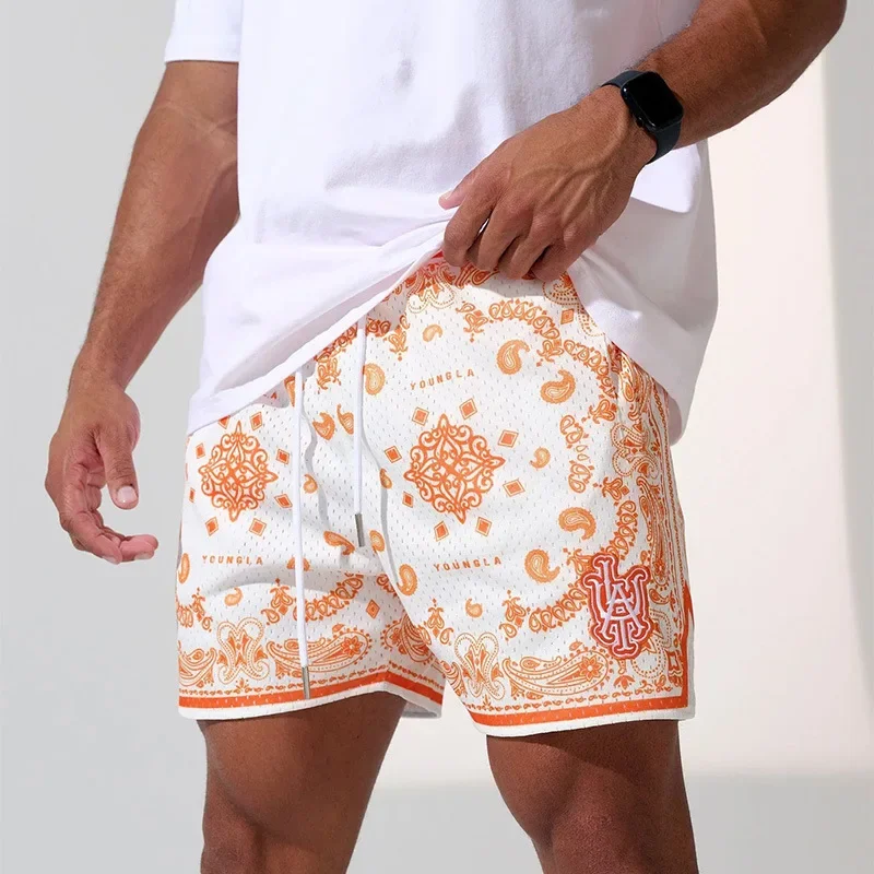 2023 neue Gym Herren Lauf-und Fitness-Shorts Mesh schnell trocknende atmungsaktive trend ige Shorts