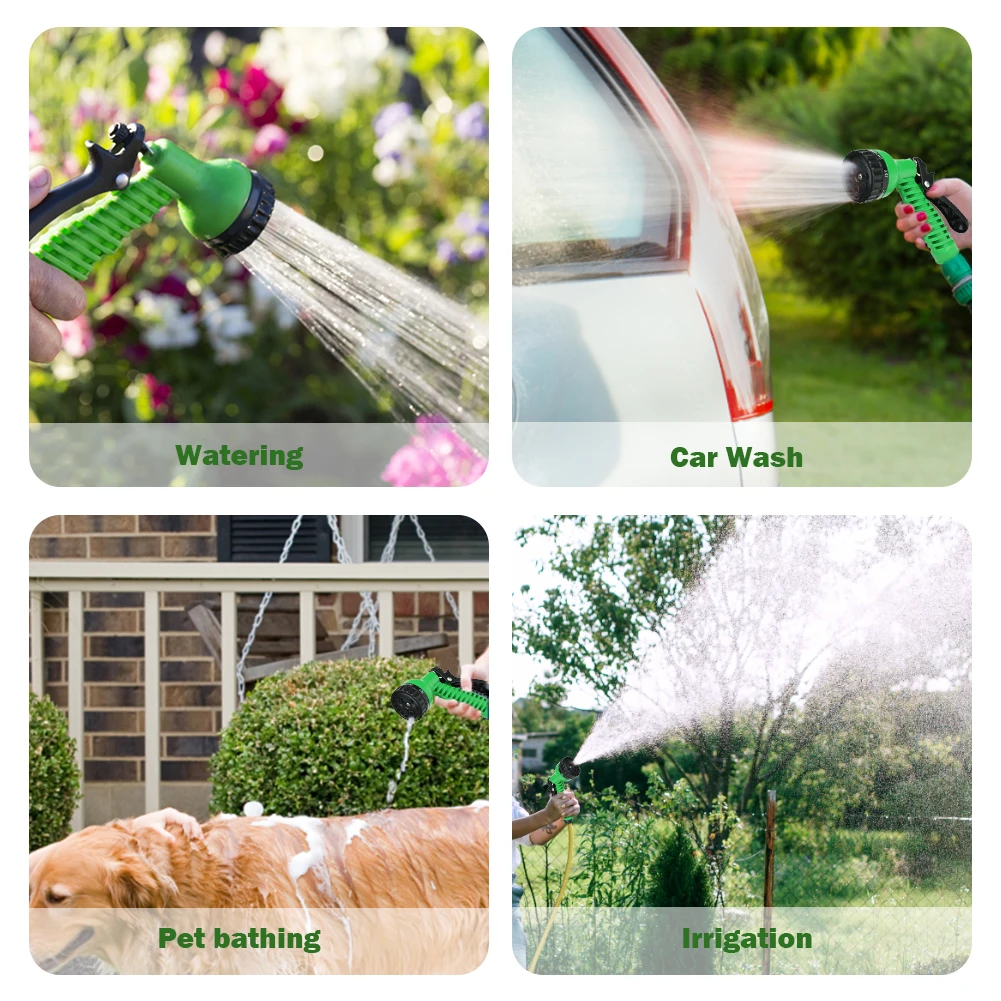 Wall-mounted Water Pipes Multi-Function Portable Hose Sprinkle Nozzle Household High Pressure Adjustable Water Flowers Trees